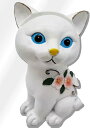 どうぶつ メガネスタンド こねこ 01 白猫 眼鏡 置き かわいい 可愛い おしゃれ フィギュア 卓上 メタルフレーム/サングラス/丸眼鏡/スクエア