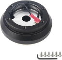 スバル ミツビシ ステアリングボス ショート 薄型 インプレッサ WRX STI 2002-2007 GDA GDB レガシー 1989-2009 ランサー ピ...
