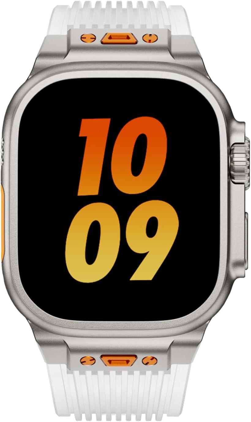 Apple watch バンド Ultra 3 2 1 対応 49mm Series 10 8 7 6 5 46mm 45mm 44mm おしゃれ アップルウォッチ シリコン ステンレス ウルトラバンド スポーツ メンズ
