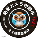 防犯カメラ 直径10cm 防水・耐候 かわいい 目立つ SC-ST ステッカー