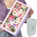 ソープフラワー フラワーボックス 誕生日 プレゼント 母の日 退職 敬老の日 造花 紙袋付き