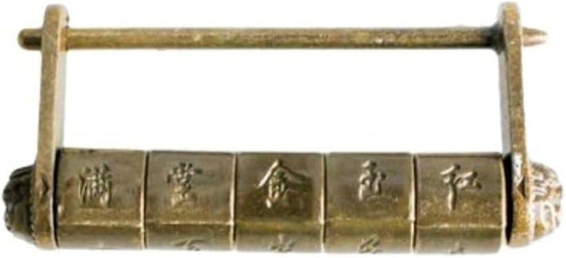 錠前 真鍮製 鍵 カギ ロック 南京錠 アンティーク ビンテージ ブラス製 文字 ダイヤル 金具 小型