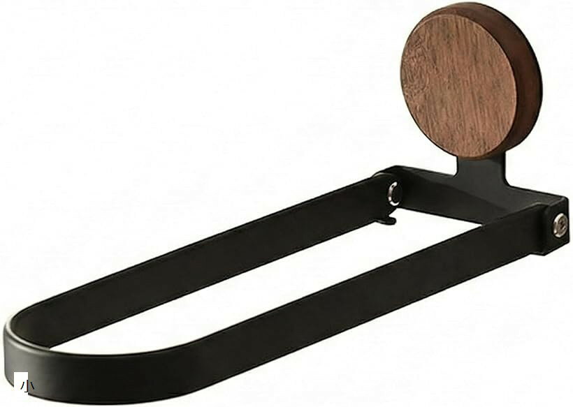 タオルハンガー タオル掛け 折りたたみ 穴あけ不要 アイアン 木目 おしゃれ 壁掛け 洗面所 キッチン タオルバー 省スペース 軽量 賃貸 DIY 小