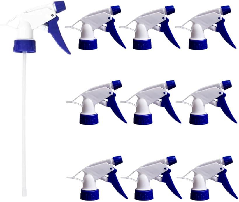 スプレーノズル スプレーヘッド 交換用 霧吹き ストレート 10個セット