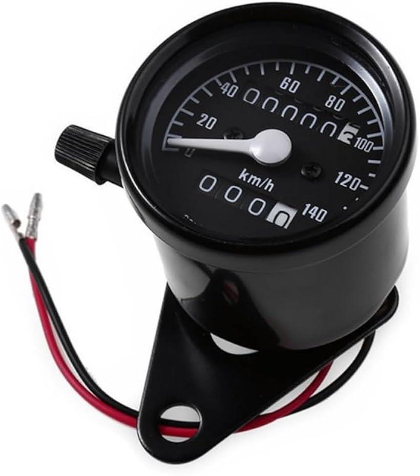 互換品 バイク スピードメーター 自転車 ステー付き 汎用 トリップメーター インジケーター 取付簡単