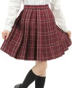 プリーツスカート チェック柄 丈48cm 膝上 スクールスカート 制服 女子高生 e244