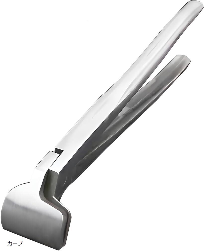 口金押さえペンチ式 やっとこ レザークラフト 仕立て工具 ハンドメイド DIY ストレート 2本セット カーブ