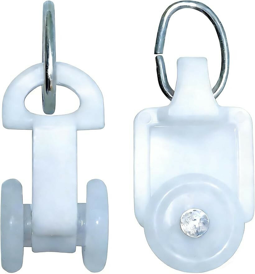 カーテンレール ランナー カーテンランナー 部品 フック 後入れ 静音 40個入り 耐荷重 耐久性