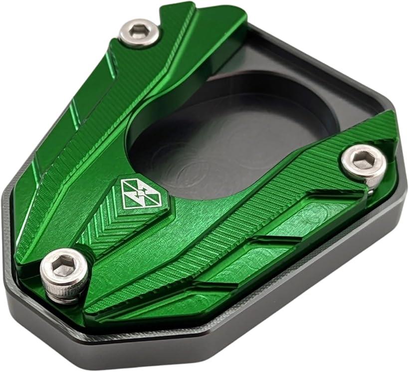 サイドスタンド プレート バイク 二輪 エンド パッド 汎用 アダプター アルミ ベース ツーリング 拡張 軽量 NINJA250 Z250