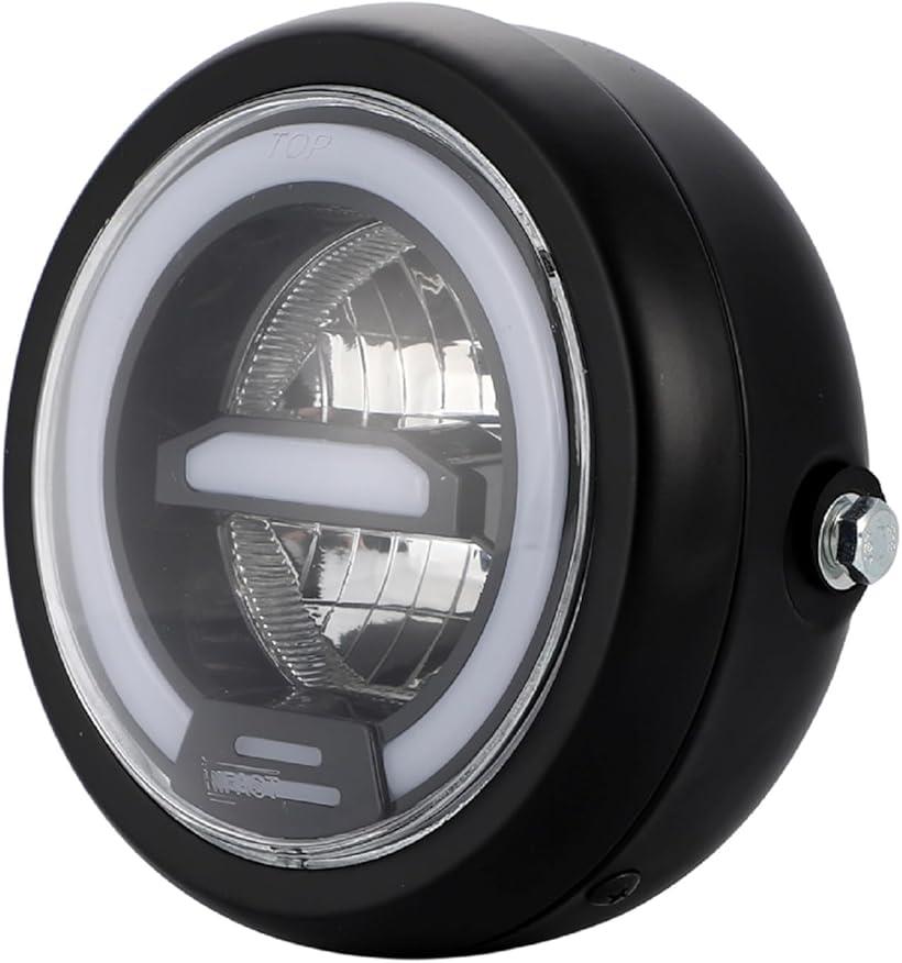 汎用 LED ヘッドライト デイライト イカリング ポジション モンキー ゴリラ ダックス シャリー TW200 TW225 XS250 SRV250 SRX250 SRX400 カフェ仕様 バイク 外装 カスタム 白光