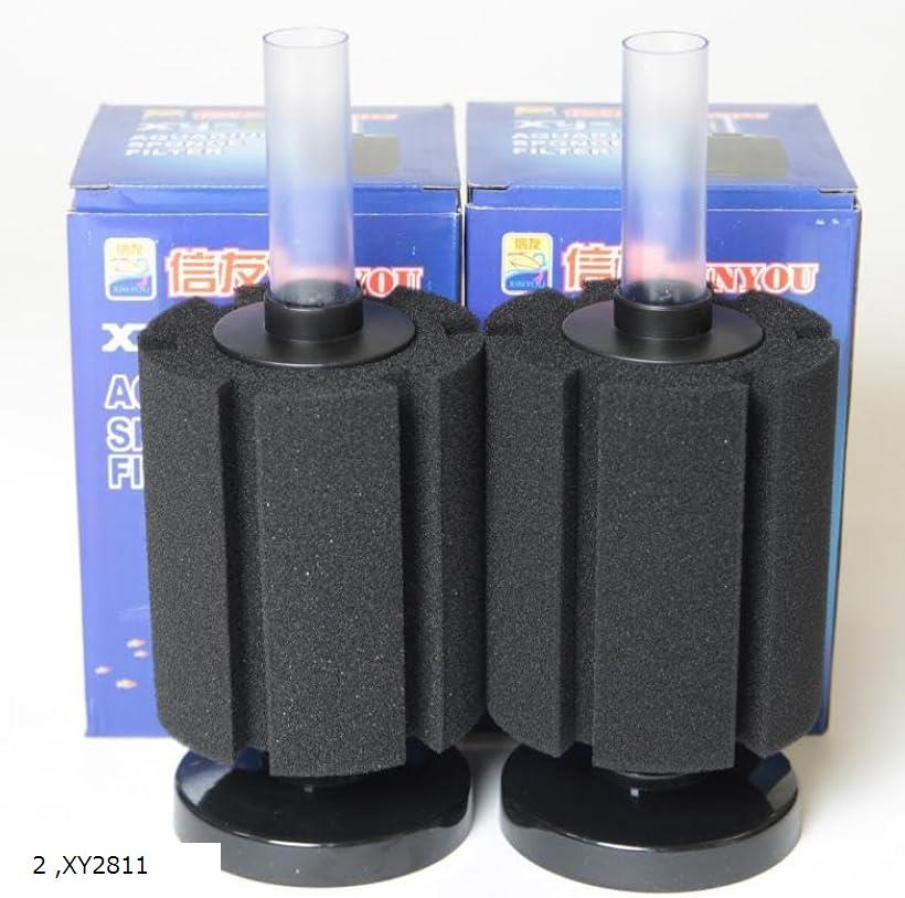XY-2811 バイオ スポンジ フィルター 水槽 アクアリウム用 水質 改善 淡水 海水 2 XY2811