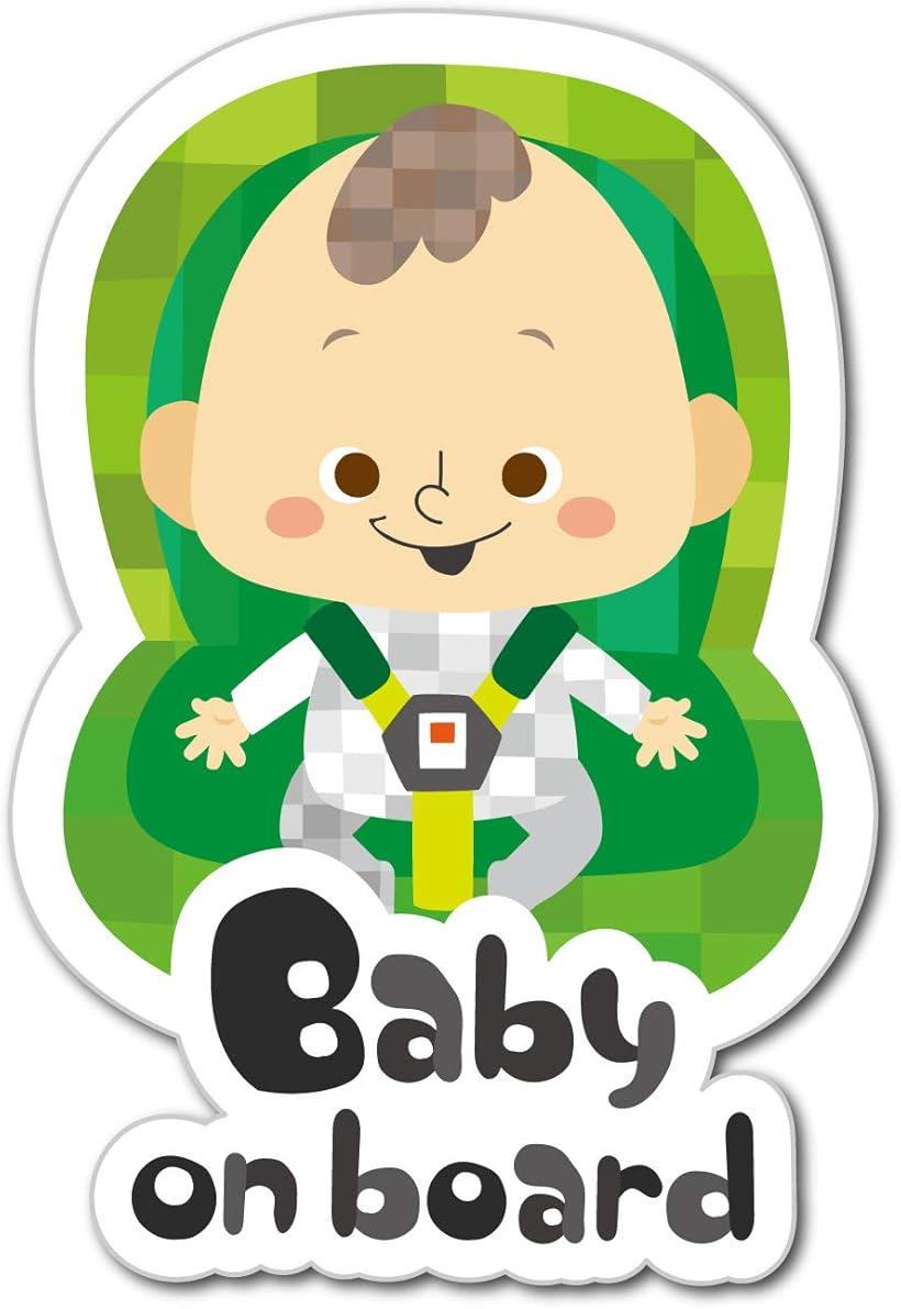 Rakuten - 赤ちゃん乗っています Baby On Board マグネット ステッカー サイン No 3 (No，3, マグネット)