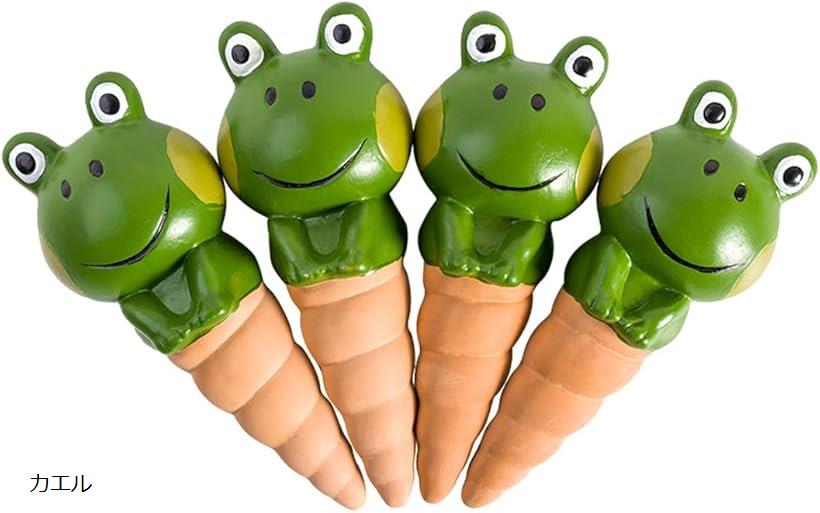 植物 水やり ペットボトル 自動水やり機 挿すだけ 自動給水器 カエル