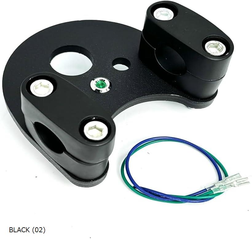 互換品 ホンダ 用 スーパーカブ リトルカブ ハンドル ポスト バーハンドル キット ニュートラル配線 付き SUPER CUB C50 C70 C90 LITTLE 等 汎用 社外品 BLACK BLACK (02)