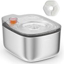 猫 自動給水器 水飲み器 静音20dB 循環式 みずのみ器 4.5L大容量 フィルター6重濾過 ぬめり軽減 ステンレス製 食洗機対応 活性炭フィルター付 犬 ペット用 お留守番対応 FS10