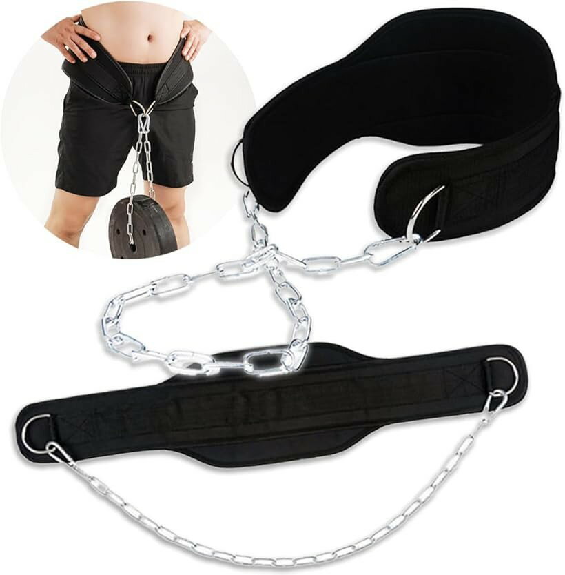 ディップスベルト 加重ベルト 懸垂 トレーニング チンニング 負荷 チェーン 長さ調節可能 ディッピング
