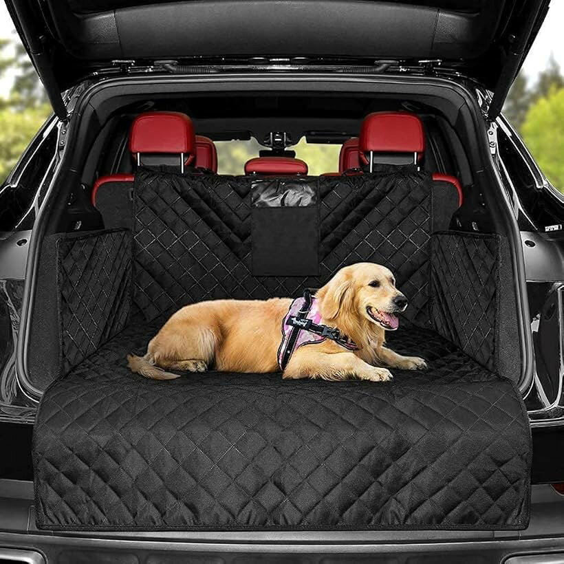 Rakuten - 汎用 車 トランク シート ラゲッジマット 全面 カバー ペット 犬 新車 傷/汚れ 防止 撥水 600D/防水 保護 簡単取り付け 洗濯可 オールシーズン 軽自動車 普通車 SUV 後部 座席 ジムニー ハリアー ベンツ 様々
