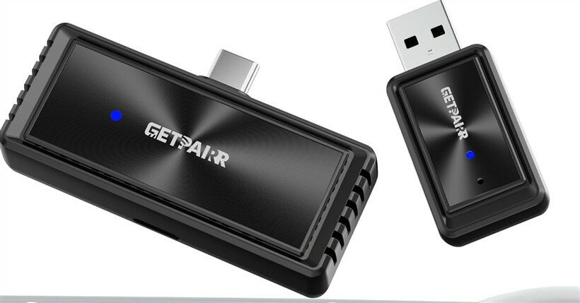 Mirror Cast ワイヤレスミラーリングアダプター スマホ画面をカーナビにワイヤレスミラーリング 無線Apple CarPlay対応可 送信側・受信側アダプター 自動接続