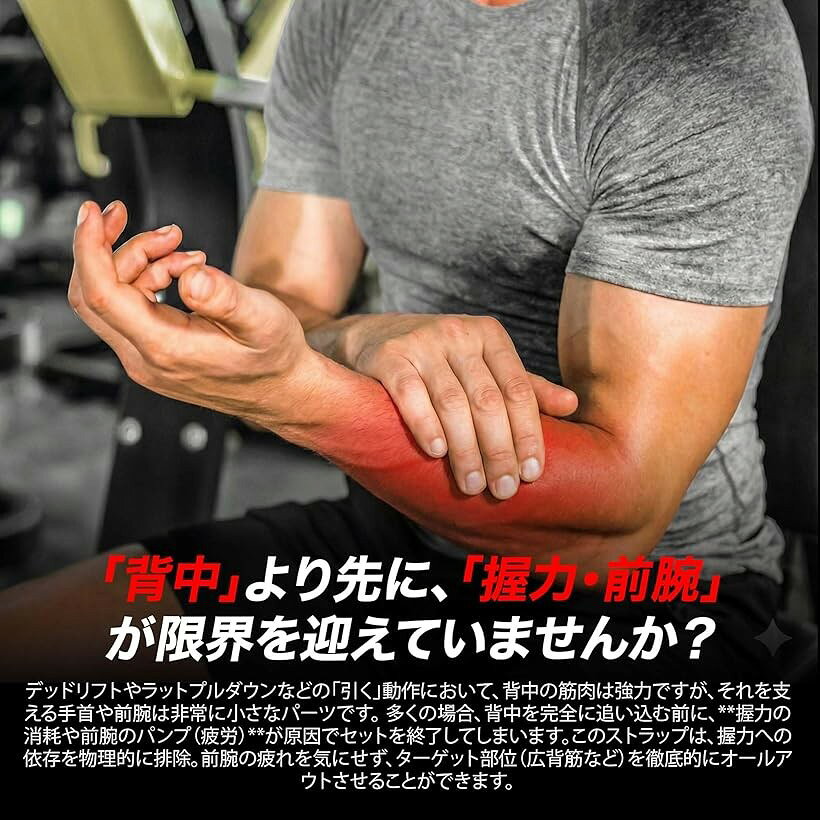 Beingfit リストストラップ 8の字ストラップ 手首 筋トレ ウェイトリフティング ジ...
