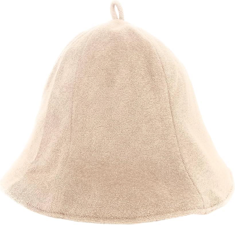 TeamOneDayサウナ専門家監修 SAUNA HAT サウナハット レディース メンズ タオル生地 2枚重ね 洗濯可能 無地 ギフトに最適