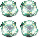 電飾 LED 回転 点滅 小型 4個セット ボタン電池 CR1632対応 磁気スイッチ ワイヤレス ライト 模型 ジオラマ フィギュア プラモデル 極小 磁石