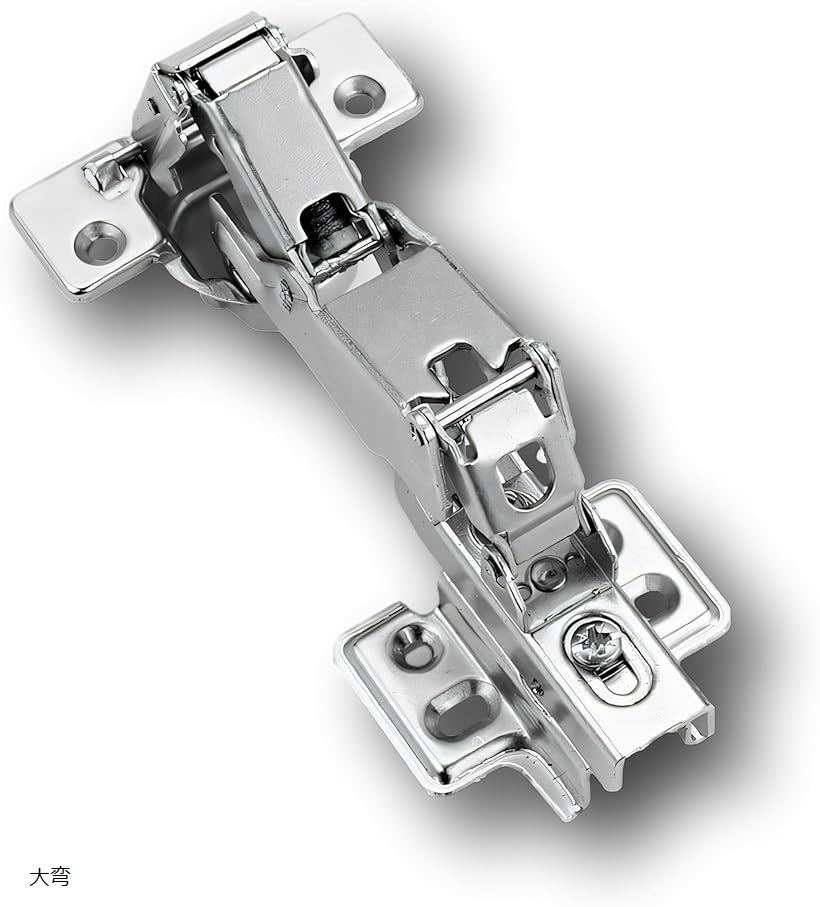 ドア用 スライド丁番 180度 油圧式 2個セット 中弯 直弯 大弯