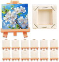 キャンバスボード キャンパス 絵画用 木枠付き アクリル油彩対応 ミニサイズ DIY 5cmx5cm 厚さ1cm インテリア デコレーション キッズアート 正方...