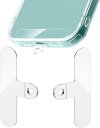 スマホ落下を防ぐスマホ ストラップホルダー 2枚 Tag Holder 浮きにくい設計 TPU製 着脱簡単断裂を防ぐ 丈夫 5kgまでの荷重量 全機種対応 充電影響なし 落下紛失防止
