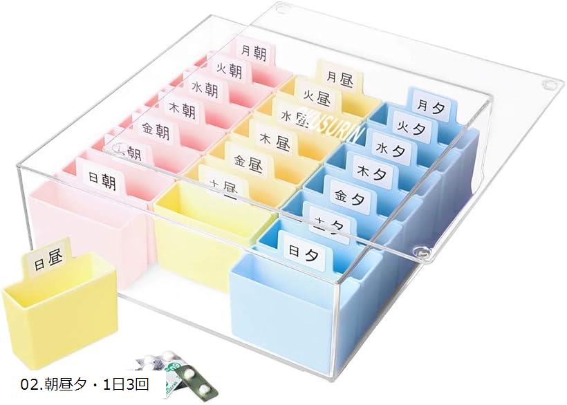 「飲み忘れ・飲み間違い防止率 99.6%」 曜日によって飲む種類や量が違ったり、 朝昼夕で違ったり・・ 同じものでも、日によって飲む量が違ったりと 組み合わせも複雑で大量・・ そんな大変な手間や負担を減らせる、使い勝手の 良いお薬ケースに仕...