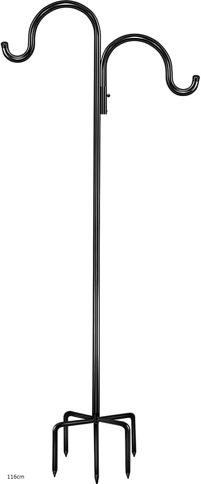 ガーデンフック 屋外 ランタンスタンド フィーダーポール シェパードフック アイアン制 155cm 193cm 116cm