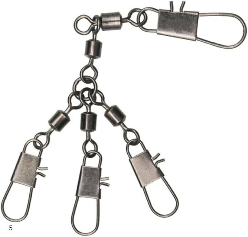 タコエギ スナップ トリプル サルカン 釣り 仕掛け 蛸 スイベル インターロック 強度 釣り具 10 20 30 5