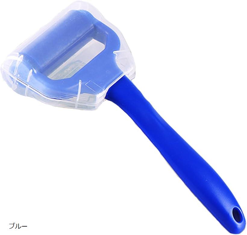 レコード クリーナー シリコンローラー ホコリ除去 CD/DVD対応 水洗い可 クリーニング ブルー