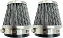 MONOSTORE パワーフィルター バイク 原付 スクーター オートバイ エアクリーナー エアフィルター ステンレス メッシュ バンド付き 50mm