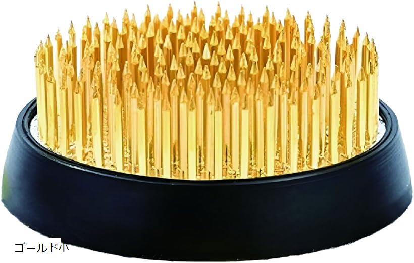 剣山 丸剣山 丸形 ゴムリング付き 華道 生け花 フラワーアレンジメント 花留め シルバー小 ブラック小 ..