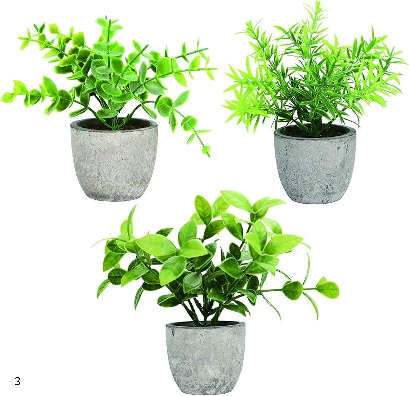 【楽天ランキング1位入賞】フェイクグリーン 人工観葉植物 ミニ 鉢植え 3点セット 卓上用 インテリア雑貨 3