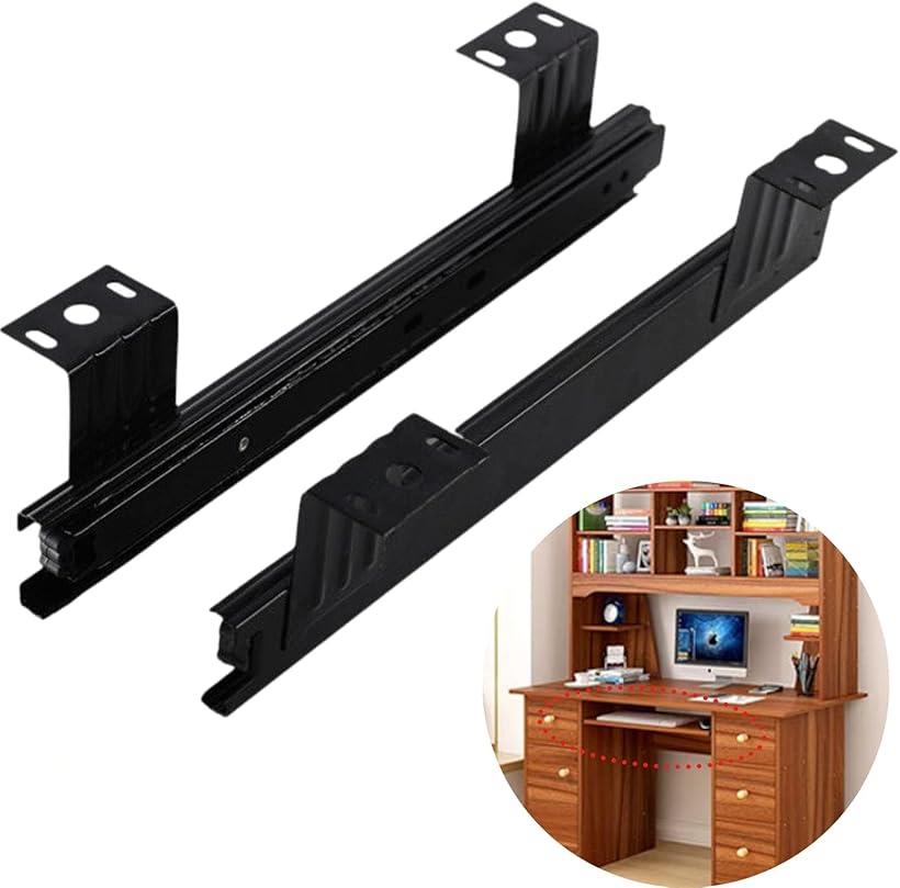 【楽天ランキング1位入賞】スライドレール 後付け デスク 引き出し キーボード 底付けタイプ 引き出し..