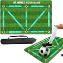 サッカー トレーニングマット 練習 サッカーマット 防音 90x60cm 収納袋(4)