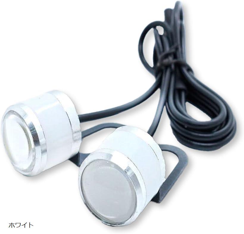 互換品 ストロボライト LED 12V 2連 フラッシュ バイク 自動車 コンパクト デイライト 点 ...