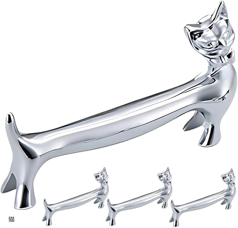 ナイフレスト 箸置き カトラリーレスト ナイフ置き フォーク置き スプーン置き 食卓 お洒落 インテリア おしゃれ ギフト かわいい ステンレス 動物 犬 鹿 猫