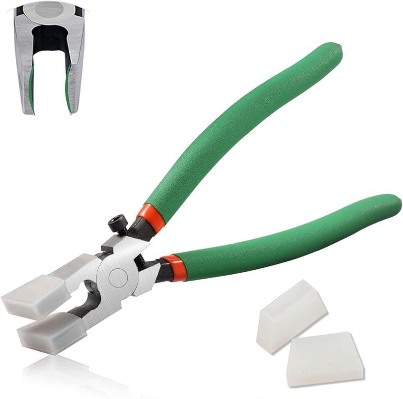 8インチ ガラスランニングプライヤー ヘビーデューティーキーフォブプライヤー ツール ガラススナップ..