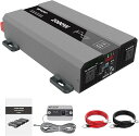 【楽天ランキング1位入賞】インバーター 2000W 正弦波 12V DC 110V AC 瞬間出力ーク4000W カーインバーター コンセントx2 USBソケットx1 TypeC 冷却ファンx2 太陽光発電