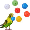 バードトイ 鳥のおもちゃ ボール 6色セットプラ玉 インコ おもちゃ鳥 玩具 噛むおもちゃ 運動不足解消