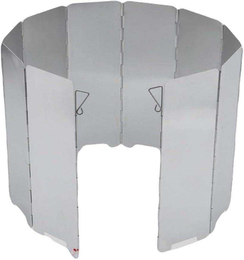 キャンプ 防風板 風よけ ウィンドスクリーン 高さ24cm アルミ製 折りたたみ式 軽量 コンパクト収納 バ..