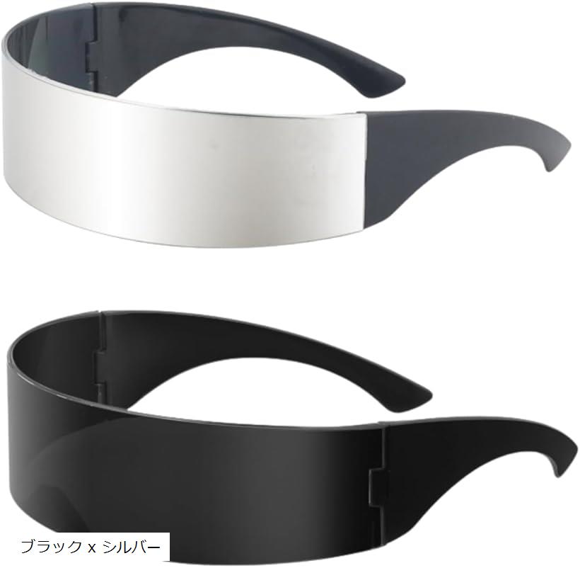 【楽天ランキング1位入賞】サイバーパンク おもしろメガネ 近未来 ガジェット SF コスプレ 2本セ ...