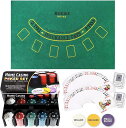 トラビット ポーカー フルセット カジノ チップ 200枚 プレイマット トランプ 2パック ボタン 付属