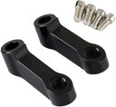 互換品 エスネット バイクミラー アダプター 約6.2cm 延長 ステー 2個 汎用 クランプバー M10 ネジ 高さ 2.3cm カウル 原付