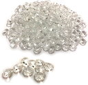 エスネット クリスタル 八角 ビーズ クリア 14mm 二つ穴 アクセサリー のれん 手芸 ガラス 透明 シャンデリア デコ パーツ