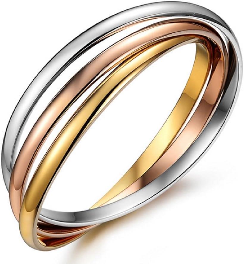 ミャオミャオ ステンレス ファッションリング 3連リング バングル ブレスレット アクセサリー レディース