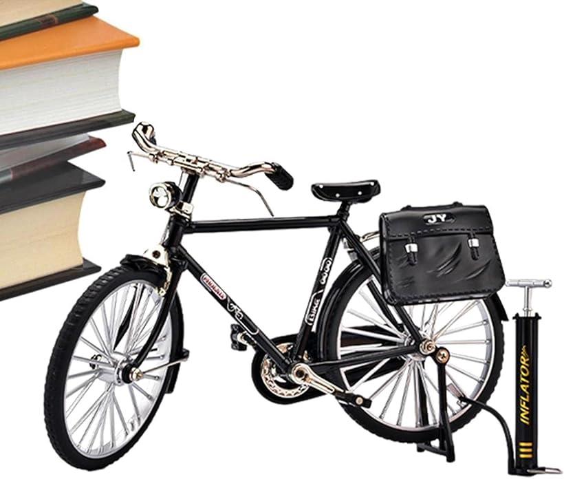 レトロを楽しむ 自転車 模型 自転車モデル キット おもちゃ 1:10スケール バイク模型 組み立て簡単 合金モデル ミニバイク 置物 インテリア 子供 プレゼントのサムネイル