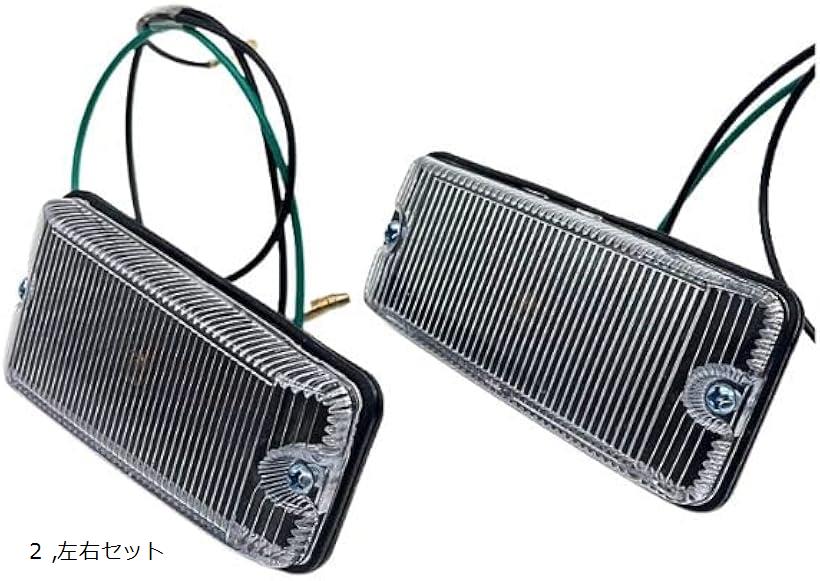 互換品 社外 ジムニー クリア サイド マーカー Jimny ウインカー ランプ 2 左右セット